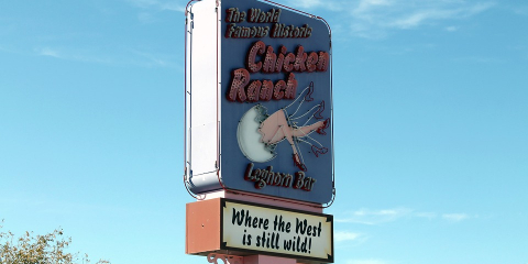 Is it true that our U.S. government once owned and operated the Chicken Ranch, a house of prostitution right outside of Las Vegas?