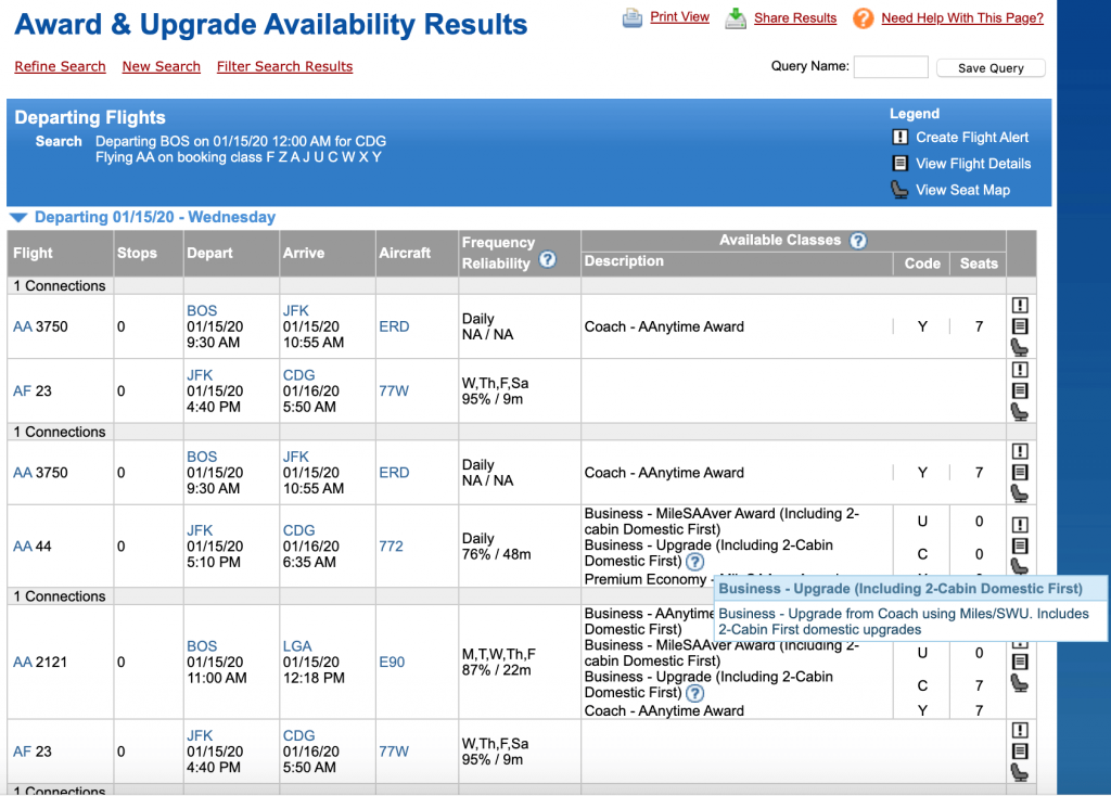 Finding Award Travel - ExpertFlyer