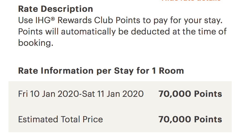 Palazzo Las Vegas for IHG Points