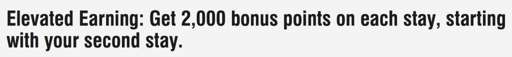 Marriott Bonvoy Promotion Elevated Earning